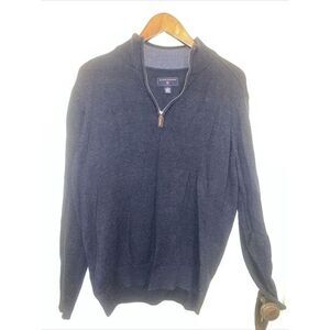 Saddlebred Pull‎ Over 1/4 Zip Navy Sweater